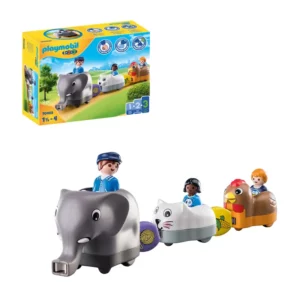 PLAYMOBIL 1.2.3 Animal Train For 18+ Months
