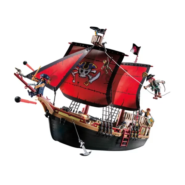 PLAYMOBIL Pirates Large Floating Pirate Ship with Cannon studio
