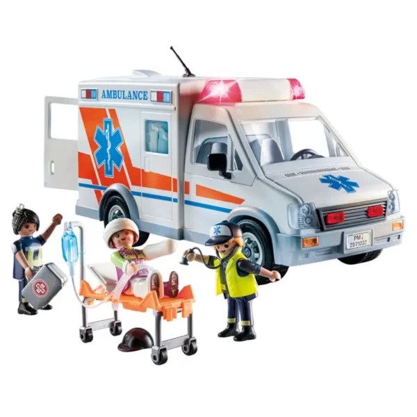 PLAYMOBIL City Action Ambulance with Sound and Lights contents
