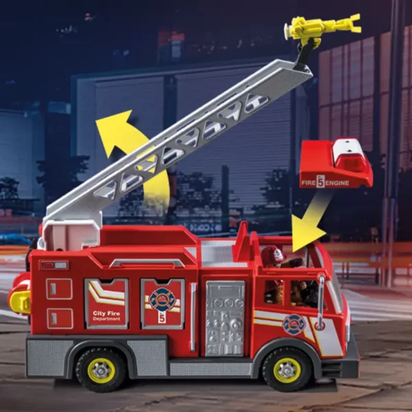 PLAYMOBIL City Action Rescue Fire Truck actions