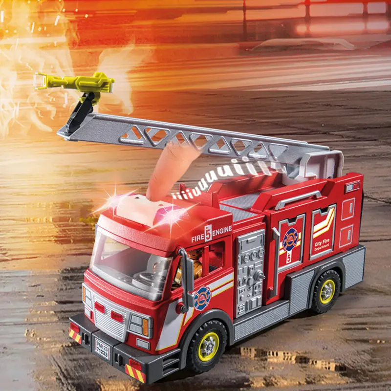 Klan De er Behandle PLAYMOBIL City Action Rescue Fire Truck
