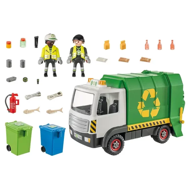 PLAYMOBIL City Life Recycling Truck contents
