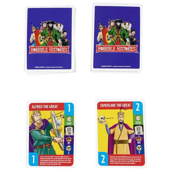 Horrible Histories Stoneage Battle Card Game cards