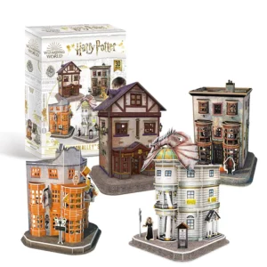 Harry Potter Diagon Alley 4 in 1 Jigsaw Puzzle Set