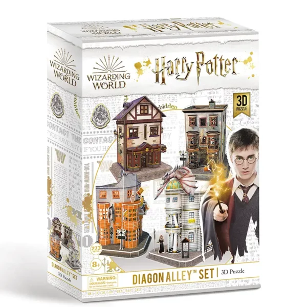 Harry Potter Diagon Alley 4 in 1 Jigsaw Puzzle Set packshot
