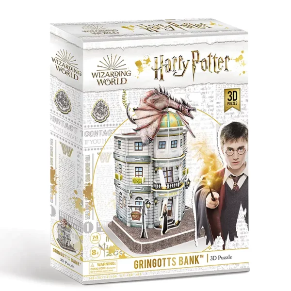 Harry Potter Diagon Alley Gringotts Bank 3D Jigsaw Puzzle front