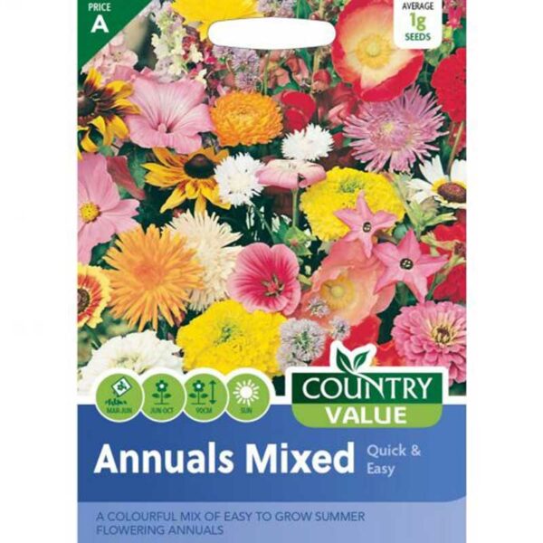 Country Value Annuals Mixed Quick & Easy Seeds