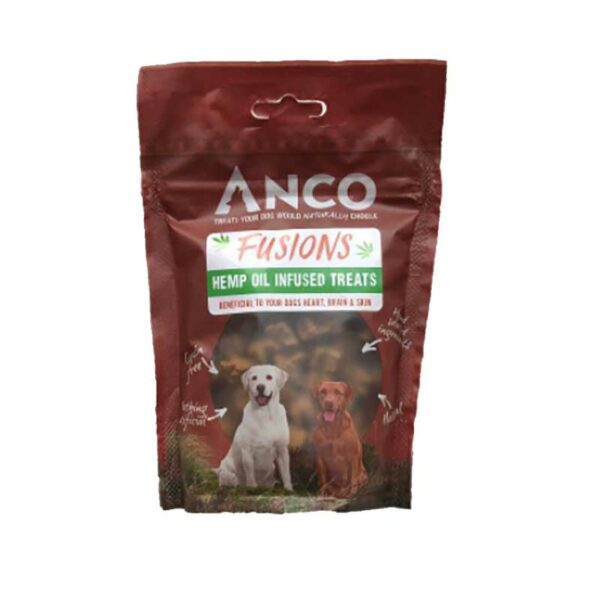Anco Fusions Hemp Oil Infused Dog Treats 100g