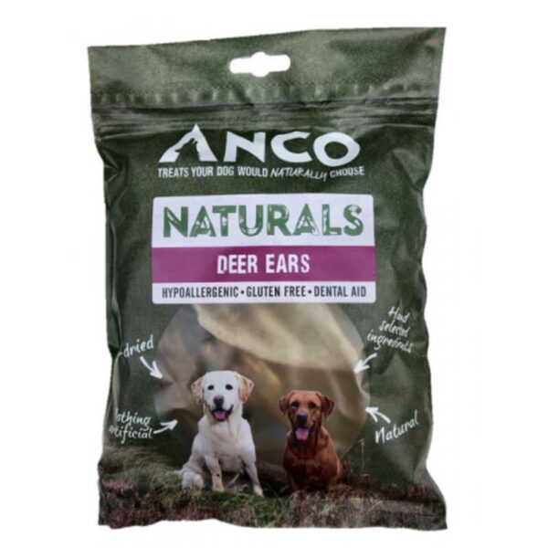 Anco Naturals Deer Ears Dog Treats 5pk
