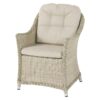 Armchair in Sandstone with season-proof Eco Oat seat & back cushions