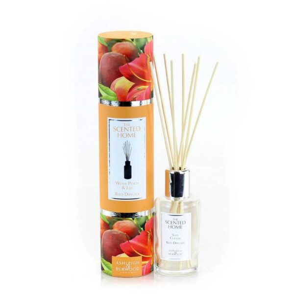 Ashleigh & Burwood The Scented Home White Peach & Lily Reed Diffuser