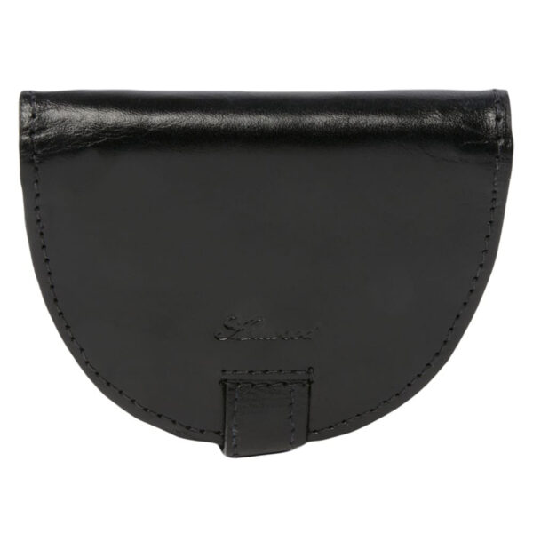 Ashwood Leather Chelsea Men's Coin Wallet Black front
