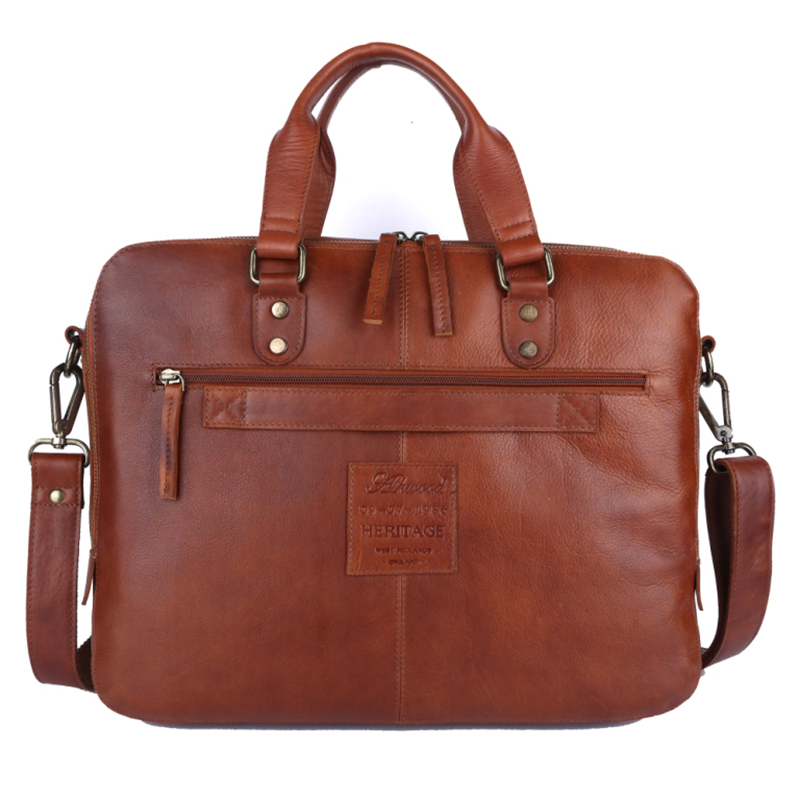 Ashwood Leather Men's Spitalfields Laptop Bag Tan