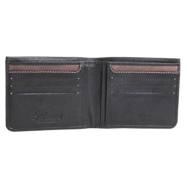 Ashwood Leather Stratford Men's Black Wallet open