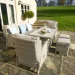 Bramblecrest Chedworth Reclining Sofa Set in Sandstone side profile