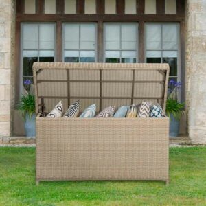 Bramblecrest Chedworth Standard Cushion Storage Box in Sandstone