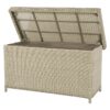 Bramblecrest Chedworth Standard Cushion Storage Box with liner shown in open position