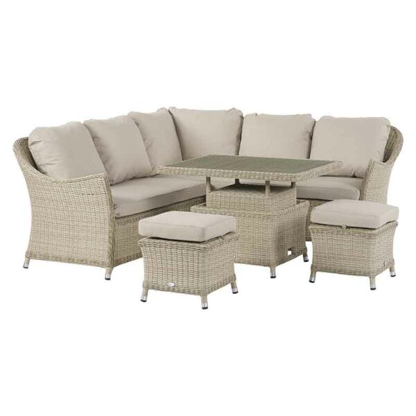 Bramblecrest Monterey Mini Casual Dining Suite in Sandstone set high for dining