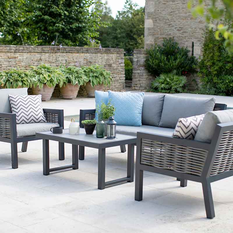 Wicker Outdoor Lounge Set, Portofino Outdoor Furniture Cushions