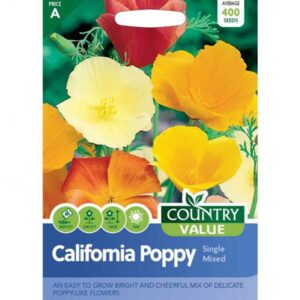 Country Value Californian Poppy Single Mixed Seeds