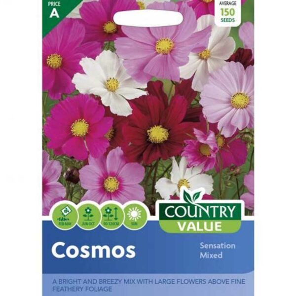 Country Value Cosmos Sensation Mixed Seeds