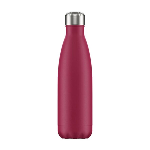 Chilly's Reusable Bottle - Matte Pink (500ml) back