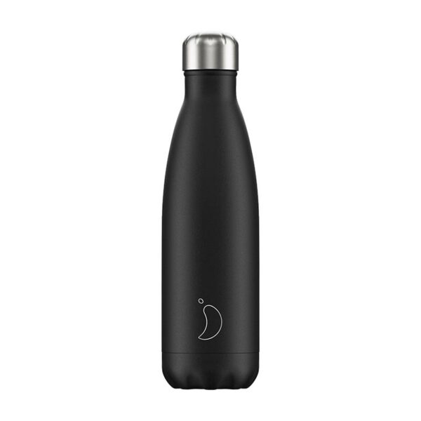 Chilly's Reusable Bottle - Monochrome Black (500ml)