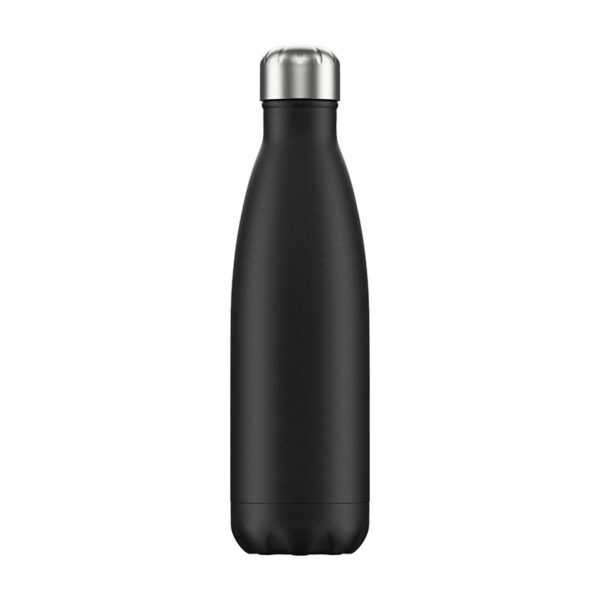 Chilly's Reusable Bottle - Monochrome Black (500ml) back