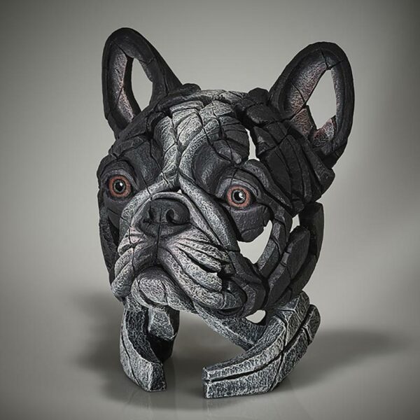 Edge Sculpture French Bulldog Pied EDB28P Side 2