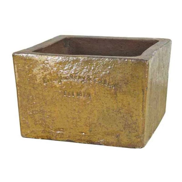 Errington Reay Courtyard Square Planter in Old Leather