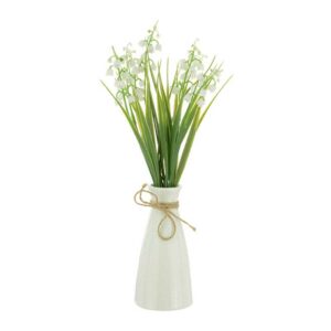 Floralsilk Lily of Valley in Ripple Vase (32cm)