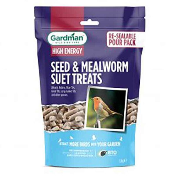 Gardman High Energy Seed & Mealworm Suet Treats
