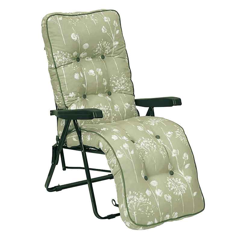 Glendale Deluxe Garden Relaxer Chair In Renaissance Sage Green
