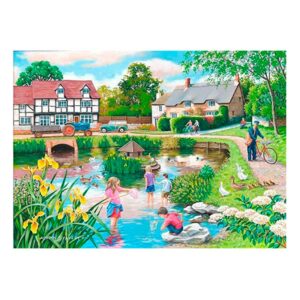 House Of Puzzles Duck Pond BIG 250 Piece Jigsaw Puzzle Lifestyle