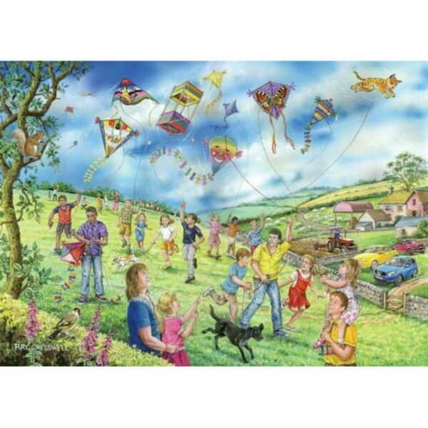 House of Puzzles Let's Go Fly A Kite Big 250 Piece Jigsaw Puzzle