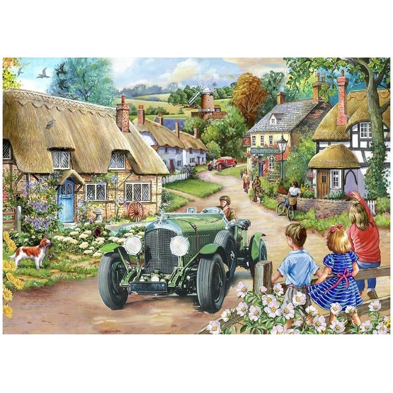 New & Sealed Vintage Run House of Puzzles Big 500 piece jigsaw puzzle 