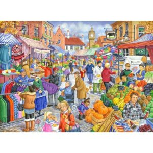 House Of Puzzles Market Day Jigsaw Puzzle - Big 250 Piece