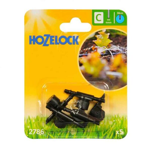 Hozelock In-Line Adjustable Mini Sprinklers (Pack of 5)