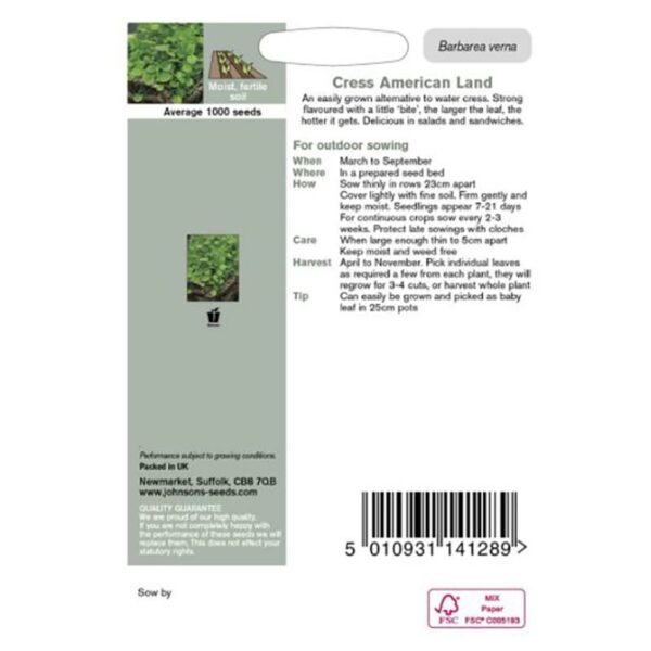 Johnsons Cress American Land Seeds Packet 2 800 x 800