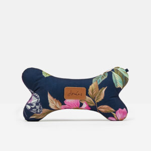 Joules Botanical Floral Comfort Bone Dog Toy cut out photo of toy