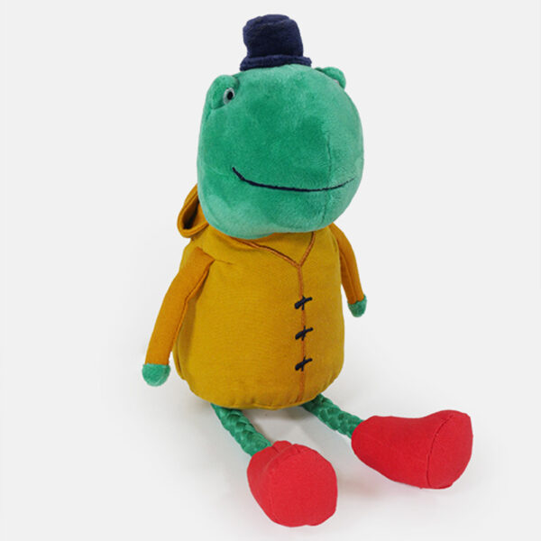 Joules Frog Dog Toy product cut out side view