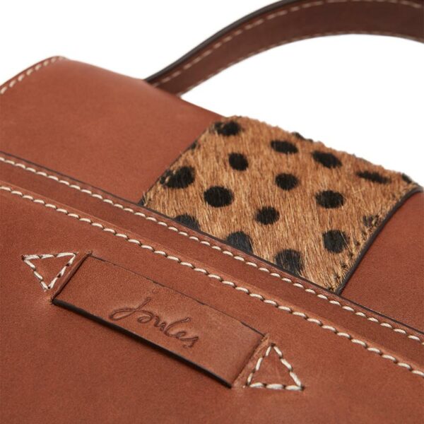 Joules Langton Mini Leather Saddle Bag -Tan 4
