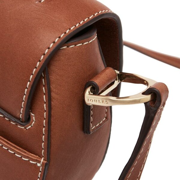 Joules Langton Mini Leather Saddle Bag -Tan 6