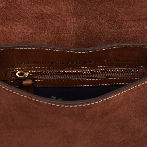 Joules Langton Mini Leather Saddle Bag -Tan 7