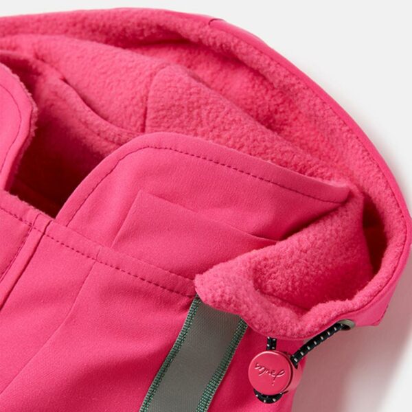 Joules Lydford Dog Raincoat product close up of hood