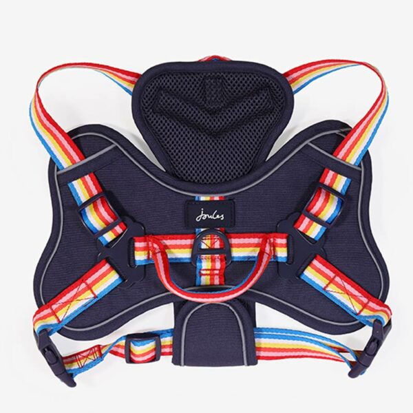 Joules Rainbow Dog Harness - cut out of product