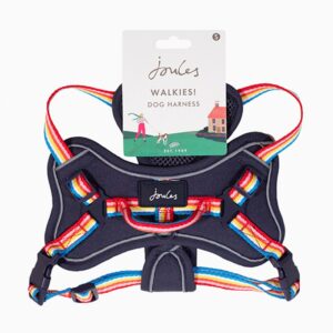 Joules Rainbow Dog Harness - Small with packaging