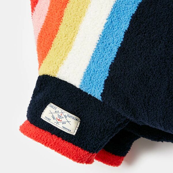 Joules Seaport Chenille Stripe Dog Jumper product close up view