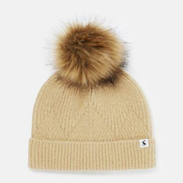 Joules Thurley Knitted Hat Oat