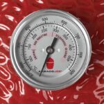 Kamado Joe Classic II Premium Ceramic Barbecue (Red) #KJ23RHC (Thermometer gauge)